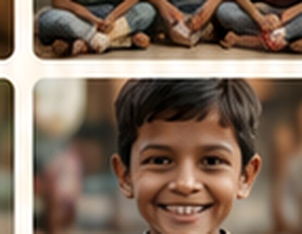 A child smiling at the camera